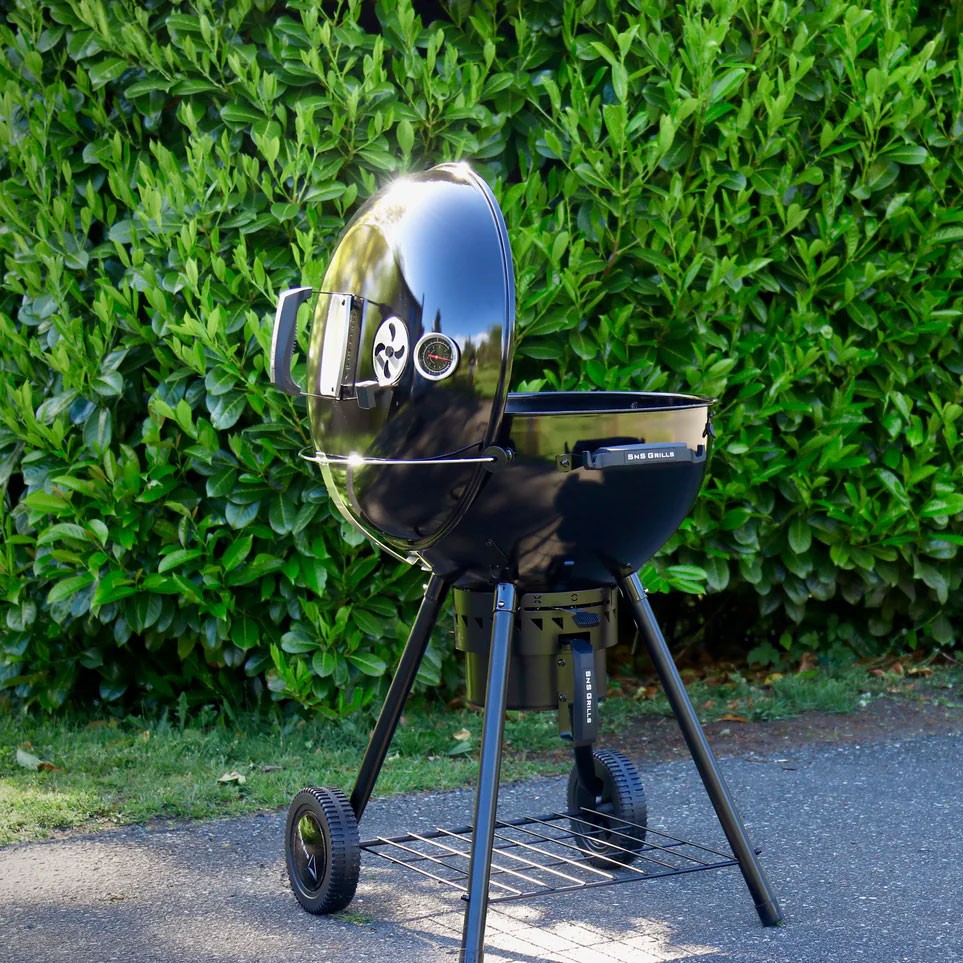 Угольный гриль SnS Kettle Black Edition, с корзиной SnS, 57 см, черный в Волгодонске в Волгодонске