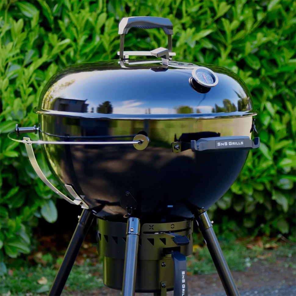 Угольный гриль SnS Kettle Black Edition, с корзиной SnS, 57 см, черный в Волгодонске в Волгодонске