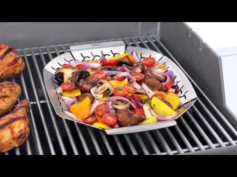 Перфорированный противень для гриля, овальный, большой -video